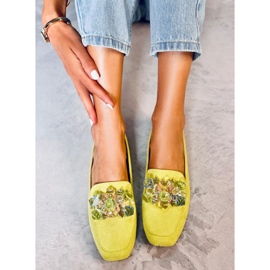 Mocasines Deley Green con cuentas verde 5