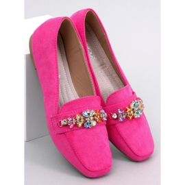 Mocasines Davitian Strass Fucsia rosa 1