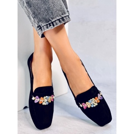 Mocasines Davitian Black strass negro 3