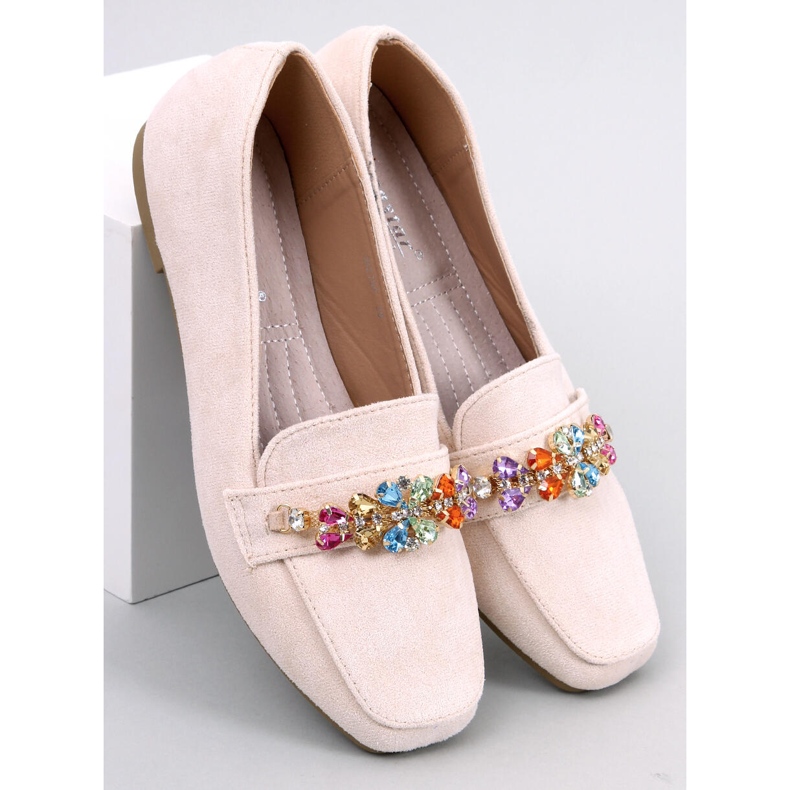 Mocasines Davitian Beige strass 1 Mocasines Davitian Beige strass 1