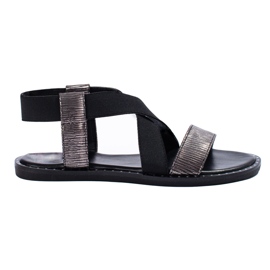 Goodin Cómodas sandalias negras negro 2