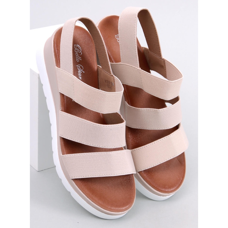 Sandalias con cuña Cregger Beige 1
