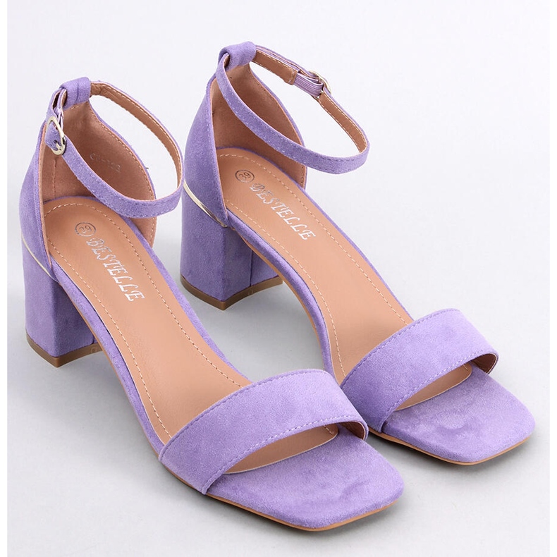 Sandalias tacón bajo Rocco Purple violeta 1
