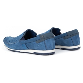 KOMODO Zapatos de hombre mocasines 876 azul verano 5