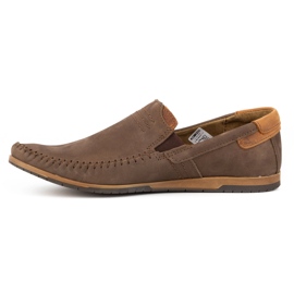 KOMODO Mocasines hombre piel 876 marrón 1