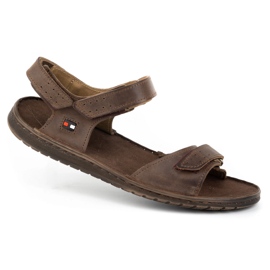 KOMODO Sandalias hombre piel marron 881K marrón 2