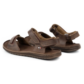 KOMODO Sandalias hombre piel marron 881K marrón 5