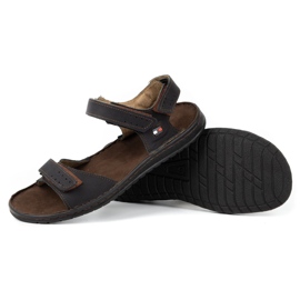 KOMODO Sandalias hombre piel negra 881K negro 5