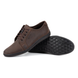 Polbut Zapatos hombre piel 320 marron oscuro marrón 3