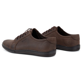 Polbut Zapatos hombre piel 320 marron oscuro marrón 5