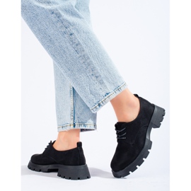 Zapatos negros con suela gruesa de Shelovet 3