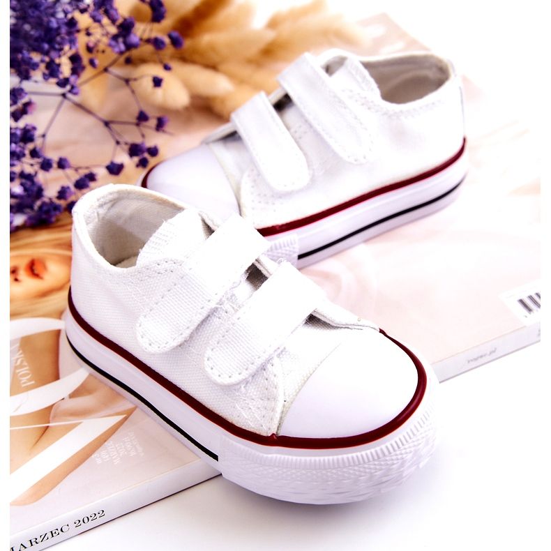 FR1 Deportivas Infantiles Con Velcro Bernie Blanco 2