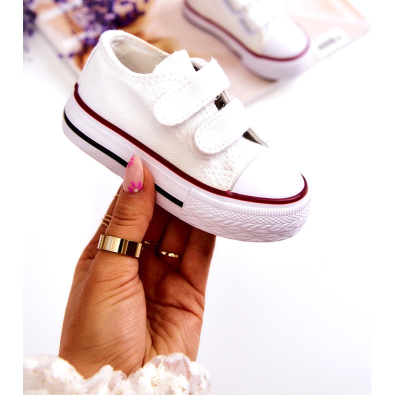 FR1 Deportivas Infantiles Con Velcro Bernie Blanco 3