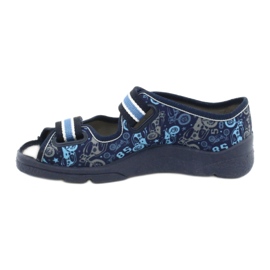 Sandalias infantiles de Befado 969x159 azul 3