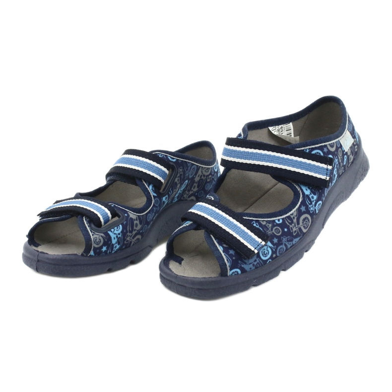Sandalias infantiles de Befado 969x159 azul 4