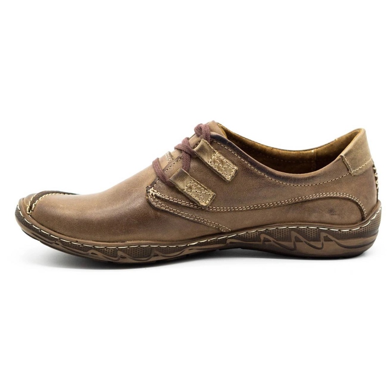 KOMODO Zapatos de piel para hombre 583 Marrón 3