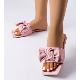 Zapatillas de estar por casa elegantes rosas de Thériault rosado 1