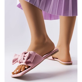 Zapatillas de estar por casa elegantes rosas de Thériault rosado 2