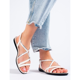 Sandalias blancas de mujer Vinceza blanco 2