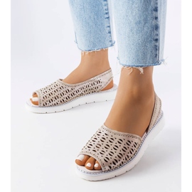 Sandalias Rainy caladas plateadas plata 1