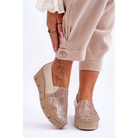 Zapatillas Cuña Piel Maciejka 5814A-10 Beige 1