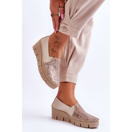 Zapatillas Cuña Piel Maciejka 5814A-10 Beige 3