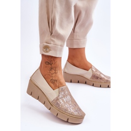 Zapatillas Cuña Piel Maciejka 5814A-10 Beige 2