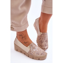 Zapatillas Cuña Piel Maciejka 5814A-10 Beige 4