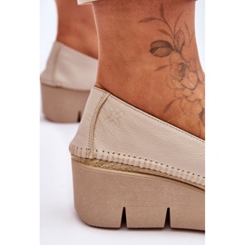 Zapatillas Cuña Piel Maciejka 5814A-10 Beige 5