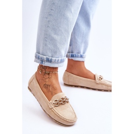Mocasines Mujer Ante Beige Sorento 3