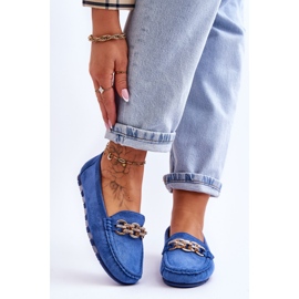 Mocasines Mujer Sorento Ante Azul 2