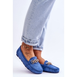 Mocasines Mujer Sorento Ante Azul 1