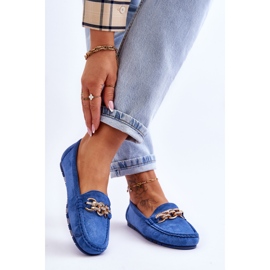 Mocasines Mujer Sorento Ante Azul 3