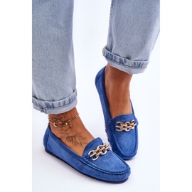Mocasines Mujer Sorento Ante Azul 5