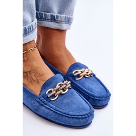 Mocasines Mujer Sorento Ante Azul 6