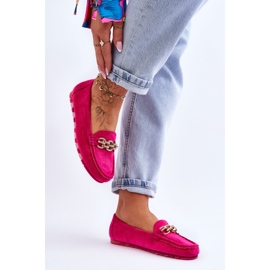 Mocasines De Mujer Sin Cordones De Ante Fucsia Sorento rosado 5