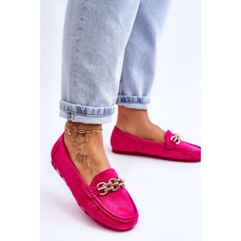 Mocasines De Mujer Sin Cordones De Ante Fucsia Sorento rosado 3