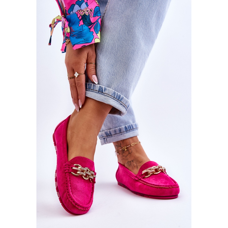 Mocasines De Mujer Sin Cordones De Ante Fucsia Sorento rosa 2