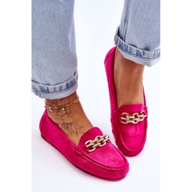 Mocasines De Mujer Sin Cordones De Ante Fucsia Sorento rosado 4