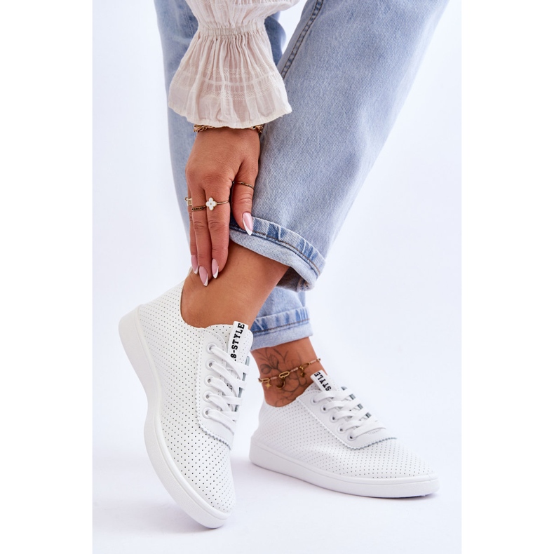 Lace a fuego lento para mujeres -Up White Sneakers blanco 2 Lace a fuego lento para mujeres -Up White Sneakers blanco 2