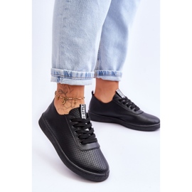 Sneakers Mujer Cordones Calados Negro Carinel blanco 2 Sneakers Mujer Cordones Calados Negro Carinel blanco 2