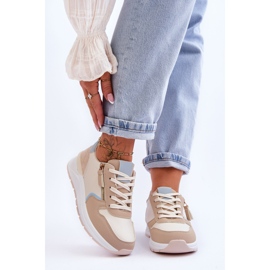 PG1 Deportivas Mujer Con Cremallera Beige Larisa 1
