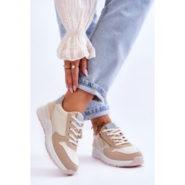 PG1 Deportivas Mujer Con Cremallera Beige Larisa 2