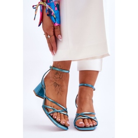 Sandalias de tacón alto Felisa Blue de moda azul 1