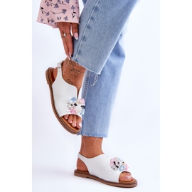 Vinceza Sandalias Mujer Piel Con Piedras Blanco Mersea negro 5