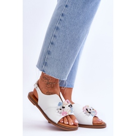 Vinceza Sandalias Mujer Piel Con Piedras Blanco Mersea negro 8