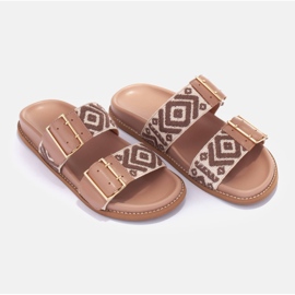 Marco Shoes Zapatillas con hebillas beige 4