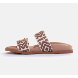 Marco Shoes Zapatillas con hebillas beige 3