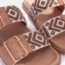 Marco Shoes Zapatillas con hebillas beige 5