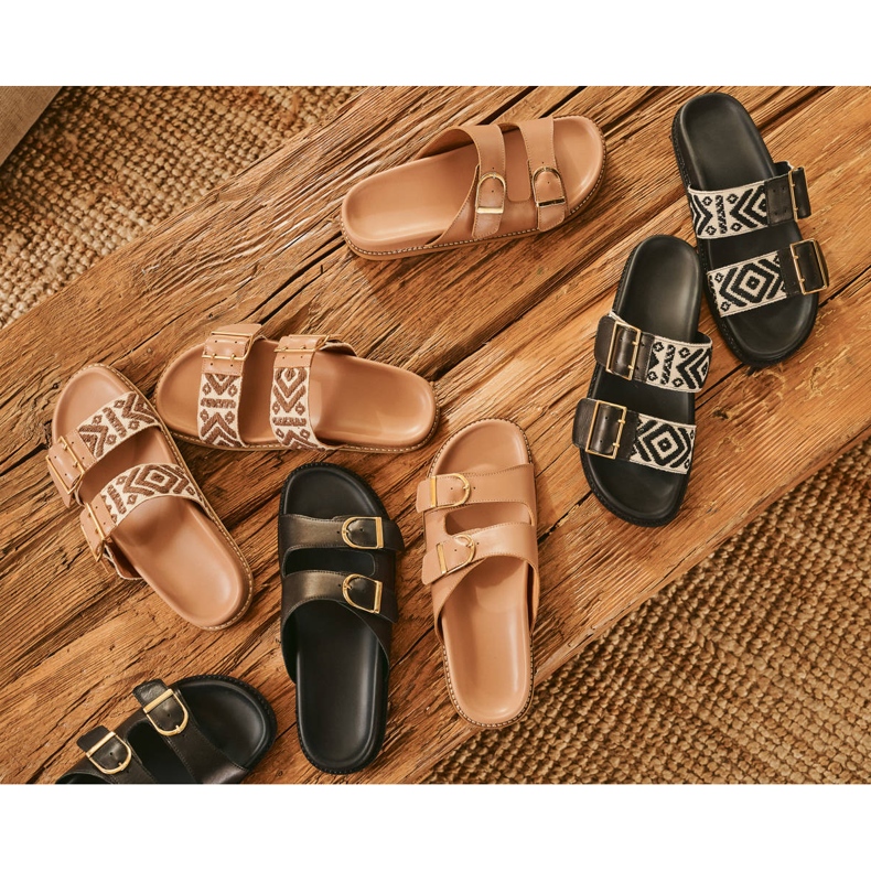 Marco Shoes Zapatillas con hebillas beige 1